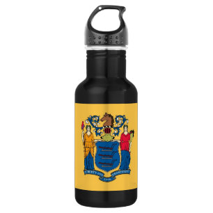 New Jersey State Flag Liberty Flasche Edelstahlflasche