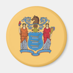 New Jersey State Flag Magnet