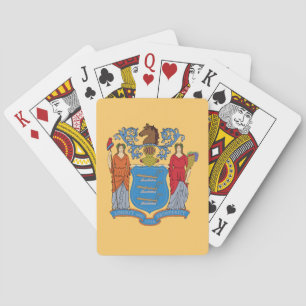 New Jersey State Flag Spielkarten