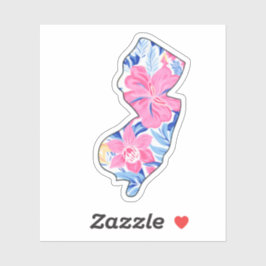 New Jersey - Summer Sticker - Lilly Inspiriert