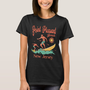 New Jersey Surfer Point Pleasant Beach Nj Surfen T-Shirt