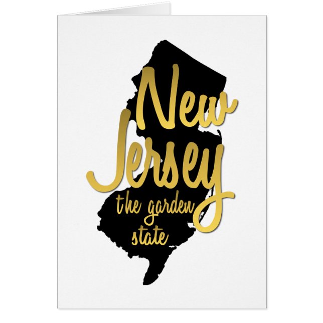New Jersey The Garden Staat Grußkarte (Vorne)