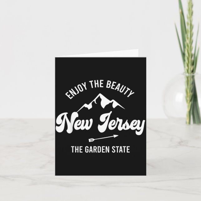 New Jersey - The Garden State - Enjoy The Beauty  Karte (Vorderseite)