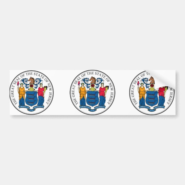 New-Jersey, USA Autoaufkleber (Vorne)