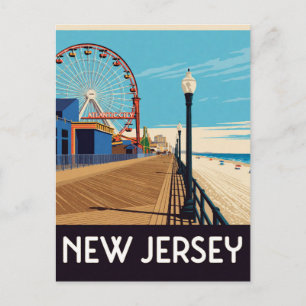 New Jersey USA Küstenorte und Reisen in den Nordos Postkarte