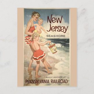 New Jersey Vintage Travel Poster Postkarte