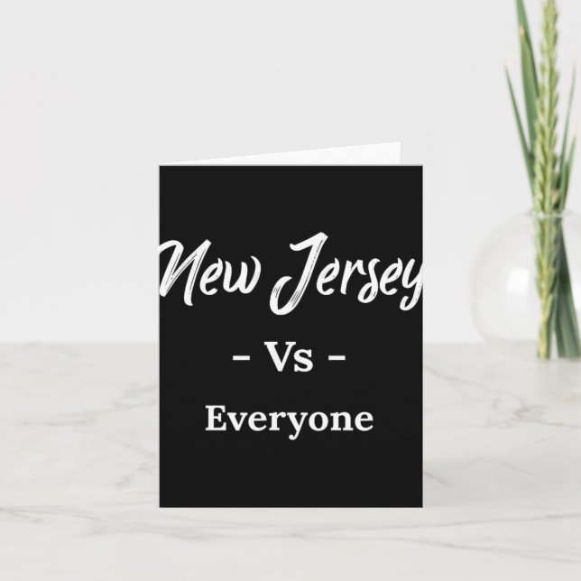 New Jersey Vs Everyone  Karte (Vorderseite)