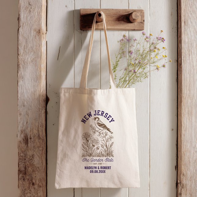 New Jersey Wedding Welcome Bag, Staat Liebe Tragetasche (Von Creator hochgeladen)