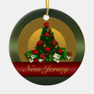 New-Jersey Weihnachtsbaum-Verzierung Keramik Ornament