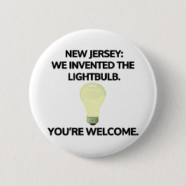New Jersey: Wir erfanden die Glühbirne. Button