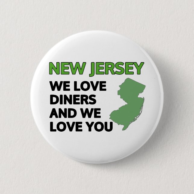 New Jersey: Wir Liebe und Liebe Button (Vorderseite)