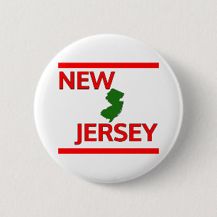 New Jersey with State outline Button