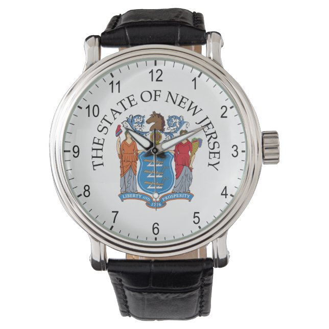 New Jersey-Zeichen Armbanduhr (Vorderseite)