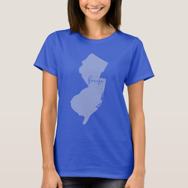 New Jersey Zuhause-Skript T-Shirt (Vorderseite)