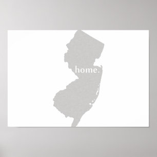 New-Jersey Zuhause-Staat Poster