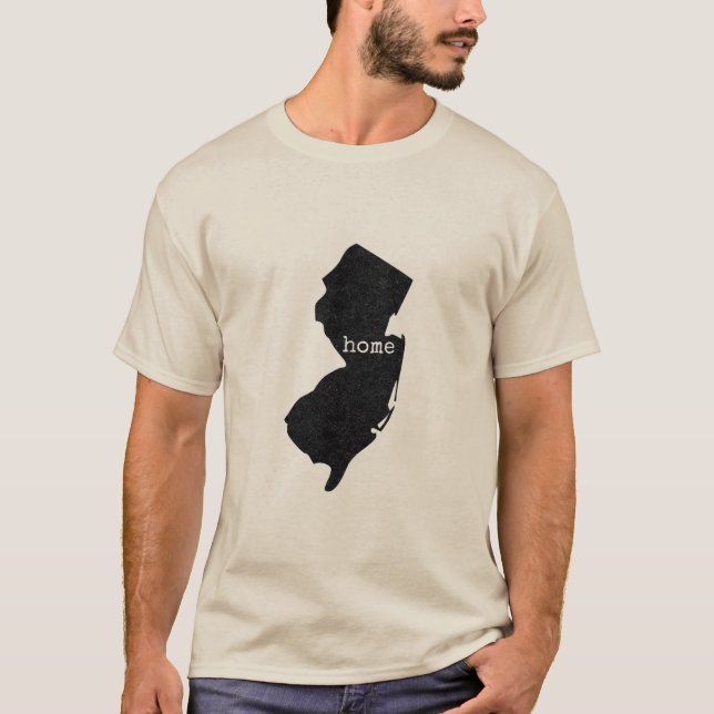 New Jersey Zuhause typisiert T-Shirt (Vorderseite)