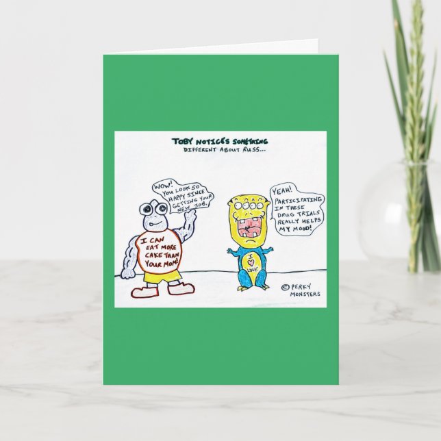 New Job Congratulations Card - Toby & Ruß Karte (Vorderseite)