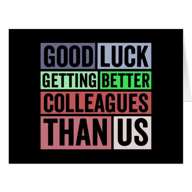 New Job Funny | Abschiedsarbeiter Verlassend | Gut (Vorderseite (Horizontal))