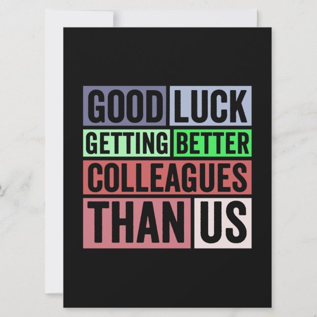 New Job Funny | Abschiedsarbeiter Verlassend | Gut Save The Date (Vorderseite)