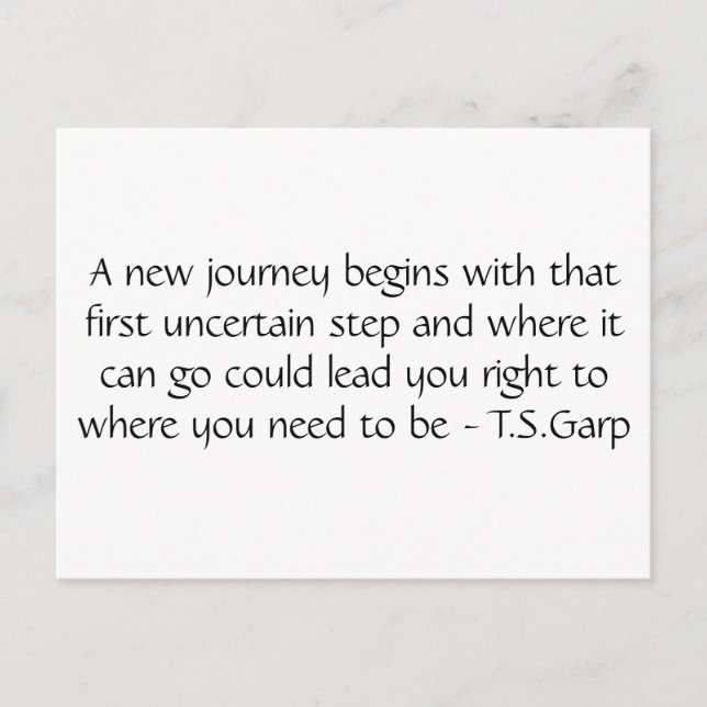 New Journey Postkarte (Vorderseite)