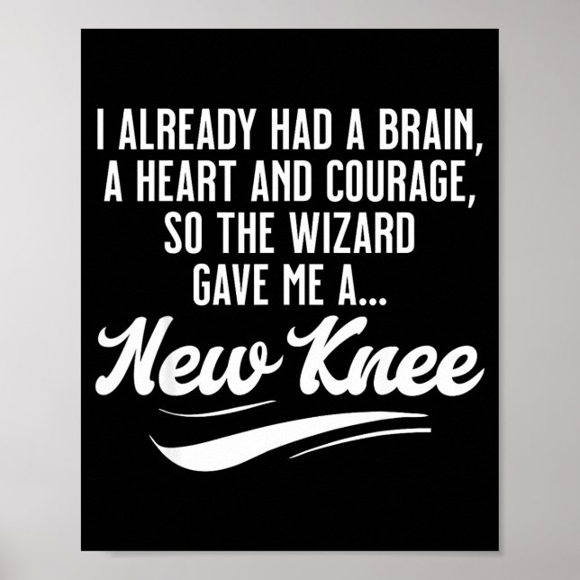 New Knee Funny Wizard Knee Replacement Surgery Rec Poster (Vorne)