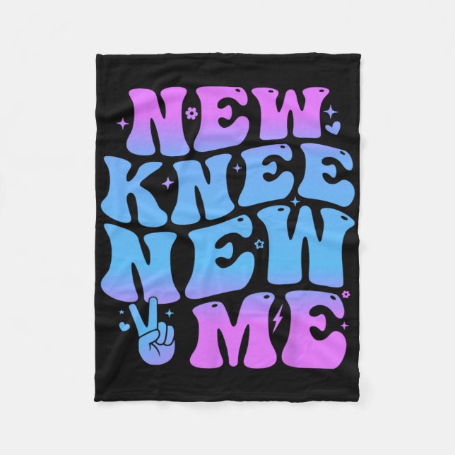 New Knee New Me Funny Knee Replacement Surgery Rec Fleecedecke (Vorderseite)