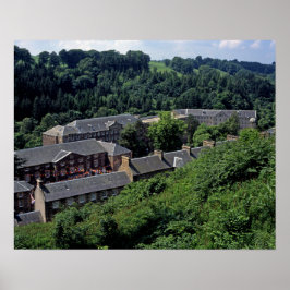 New Lanark Scotland Postcard Poster