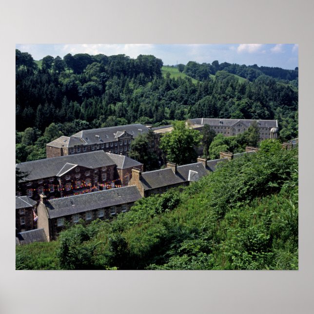 New Lanark Scotland Postcard Poster (Vorne)