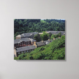 New Lanark Scotland Postcard Poster Foto Block Leinwanddruck