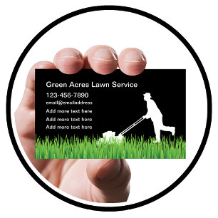 New Lawn Service Business Cards Visitenkarte