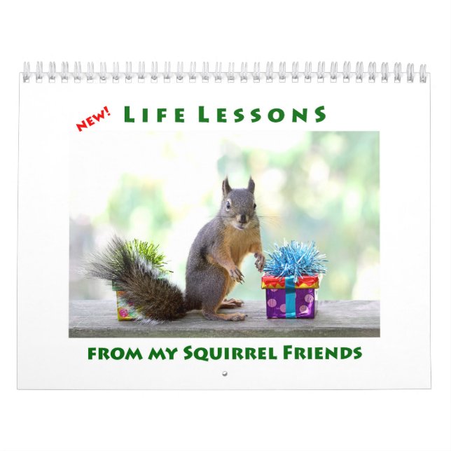 New Life Lessons Funny Squirrel Calendar Kalender (Titelbild)