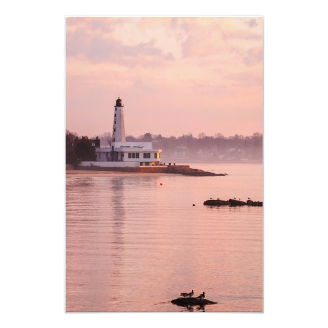 New London Harbour Light Fotodruck (Vorne)
