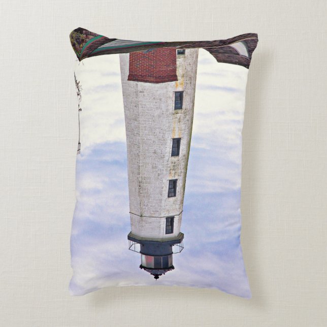 New London Harbour Lighthouse Connecticut Coussin (Dos(Vertical))
