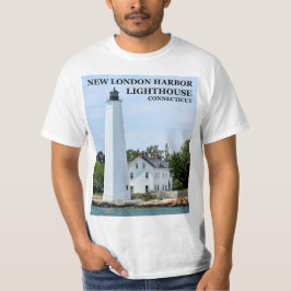 New London Harbour Lighthouse CT double side TShir T-Shirt