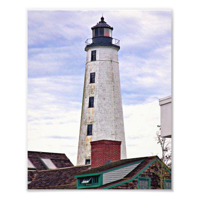 New London Harbour Lighthouse, CT Foto Print (Vorne)