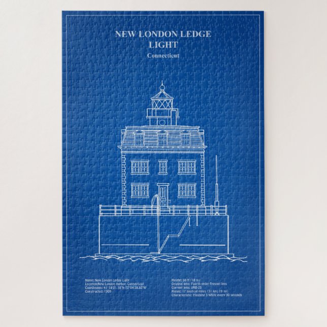 New London Ledge Lighthouse - Connecticut - AD (Vertikal)
