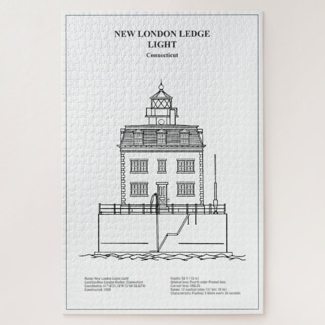 New London Ledge Lighthouse - Connecticut - BD (Vertikal)