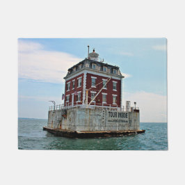 New London Ledge Lighthouse, Connecticut Door Mat Fußmatte