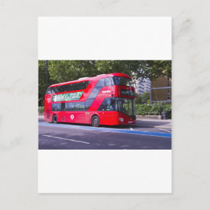 New London Red Bus Postkarte