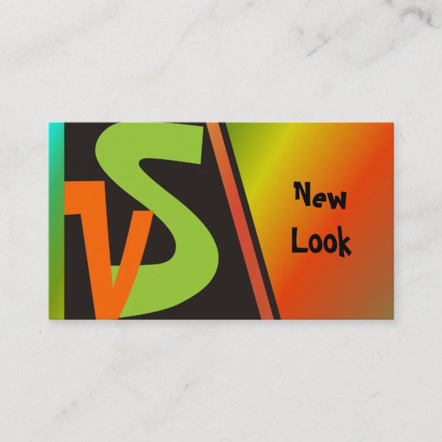 New Look Monogram Business Cards Visitenkarte (Vorderseite)