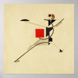 New Man by El Lissitzky Abstrakt Poster