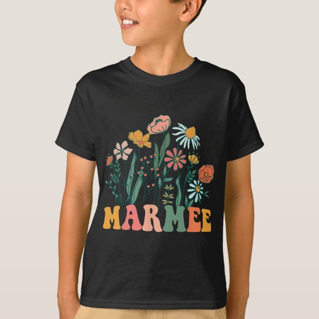New Marmee Wildflower First Birthday &amp; Baby Sh T-Shirt (Vorderseite)