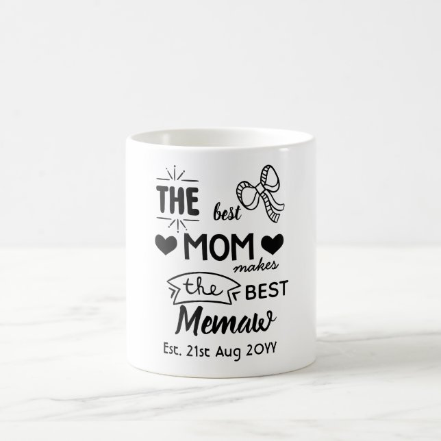 NEW Memaw MUG - Personnalisé pour grand-mère, Gigi (Centre)