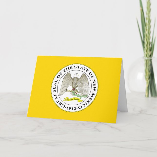 New Mexican Seal, Seal of New Mexico Karte (Vorderseite)