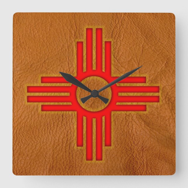 New Mexico 10,75" Quadratische Wanduhr (Vorderseite)
