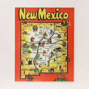 New Mexico 16x20 Postkarten-Kartenpuzzle