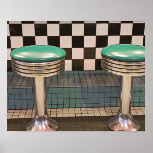 New Mexico, Albuquerque. Das 66 Diner entlang Poster