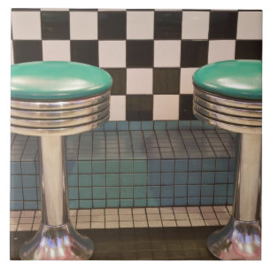 New Mexico, Albuquerque. Der 66 Diner entlang Fliese
