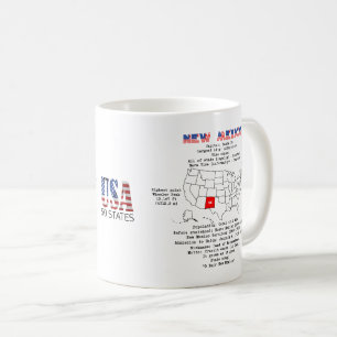 New Mexico, amerikanischer Bundesstaat auf einer K Kaffeetasse