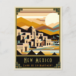 New Mexico | Art Deco Postkarte